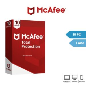 Mcafee licencia (10 Dispositivos- 1 year)